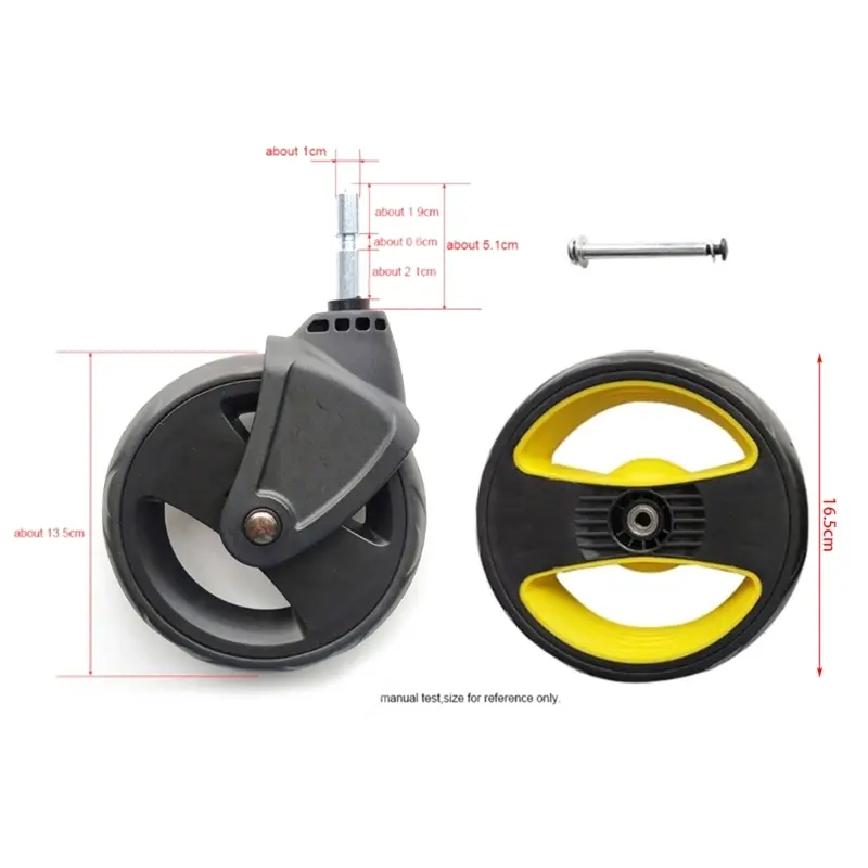 1 Pair Replace Front and rear wheels for DOONA Stroller Back Stroller Front Pushchair Stroller Baby Cart Pram Accessories