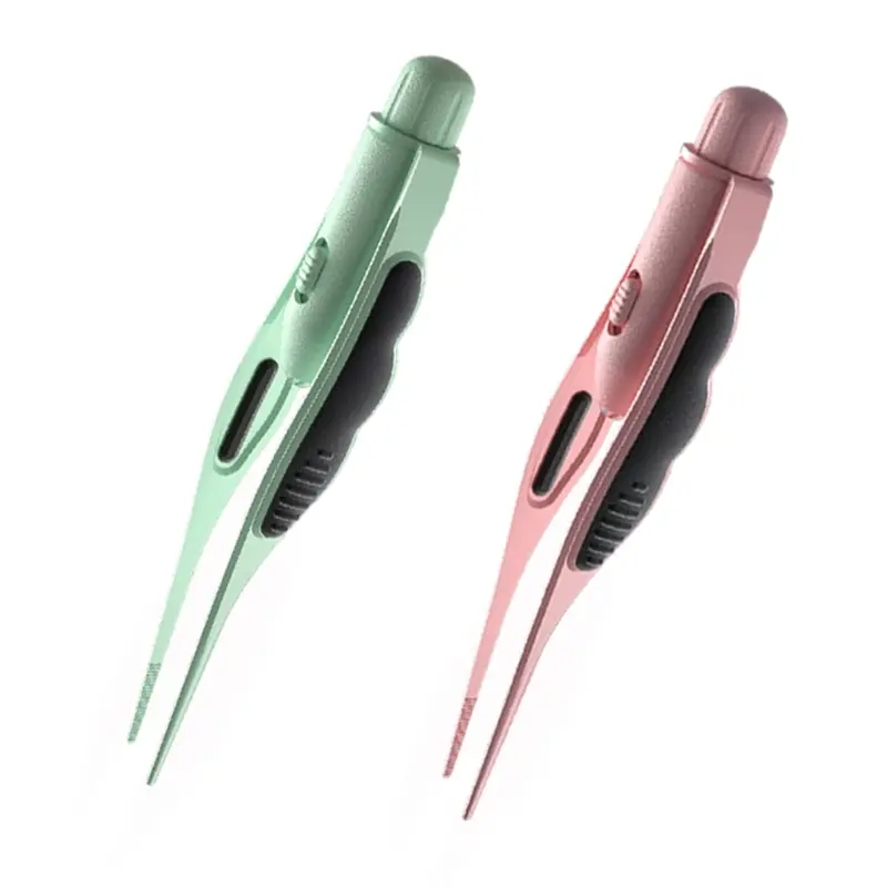 Baby Care LED Ear Wax Removal Tweezers Anti-Skid Ear Pick Tool with Brightness Light Ear Curette Safety Earwax Cleaning Tool