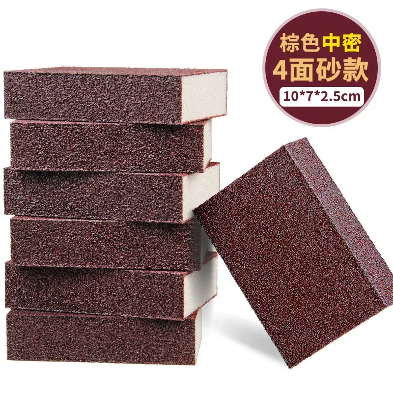 5pcs Kitchen Clean Sponge Gadgets Sponge Carborundum Removing Rust Cleaning Brush Descaling Clean Rub for Cooktop Pot
