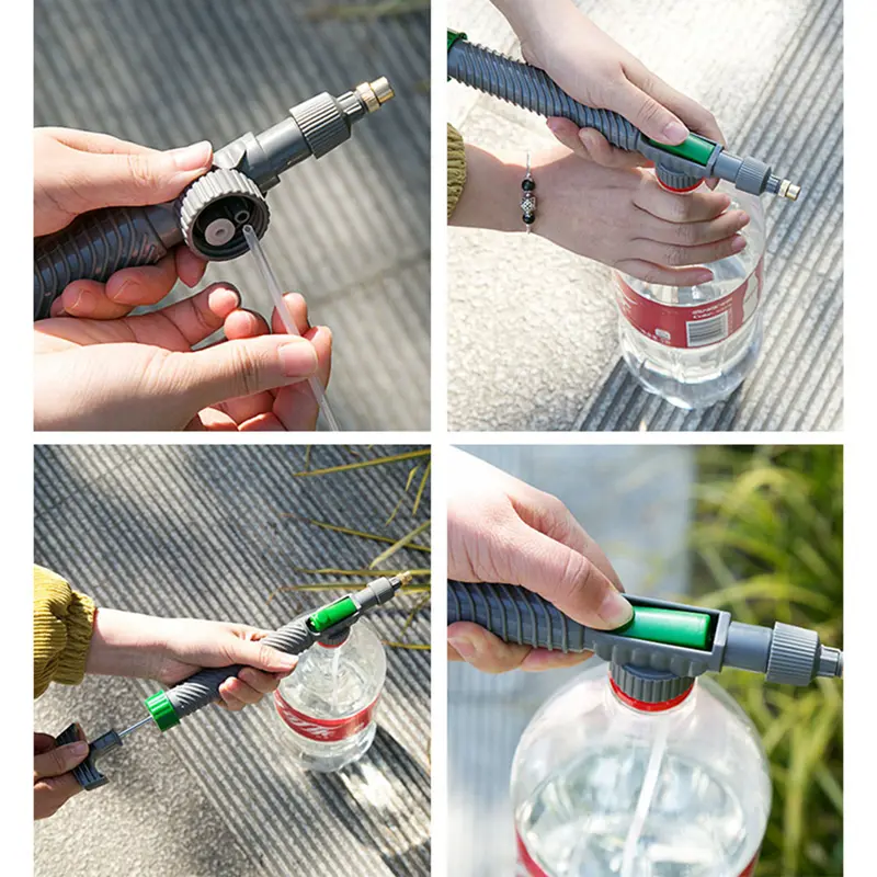 Garden Watering Sprayer Beverage Bottle Watering Can High Pressure Small Manual Pressure Adjustable Spray Head Agriculture Tools