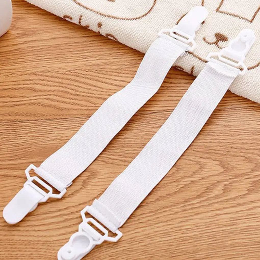 4pcs Elastic Band Retaining Clip 4x20cm Bed Sheet Fasteners Household Tablecloths Fixed Clip Portable Blankets Clamp
