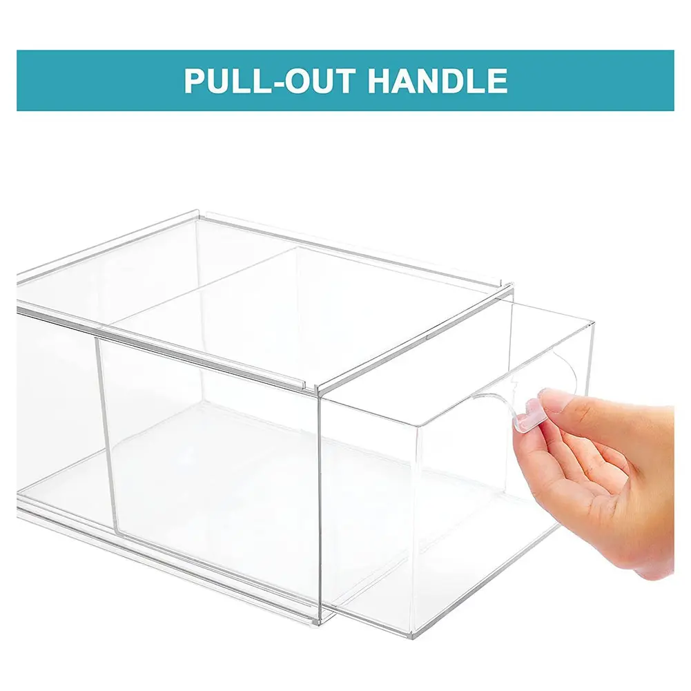 HGHO 2PCS K Cup Organizer Coffee Pod Storage Container Stackable Drawers For Creamer Suger Coffee Bar Organizer