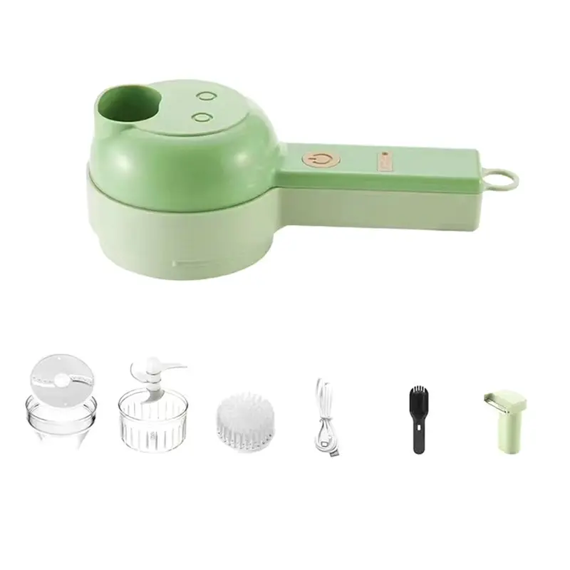HGHO 4 In 1 Multi-Function Cordless Food Processor, Portable Electric Vegetables Cutter Set, Electric Vegetable Choppers