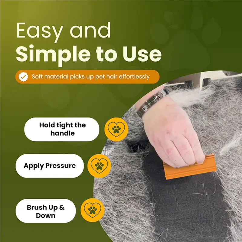 HGHO 10X New Pet Hair Removal Tool Pet Hair Removal Grooming Brush Cat Dog Hair Removal Cat Brush For Shedding
