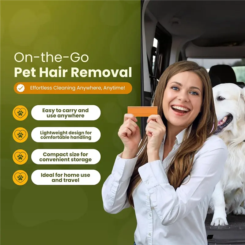 HGHO 10X New Pet Hair Removal Tool Pet Hair Removal Grooming Brush Cat Dog Hair Removal Cat Brush For Shedding