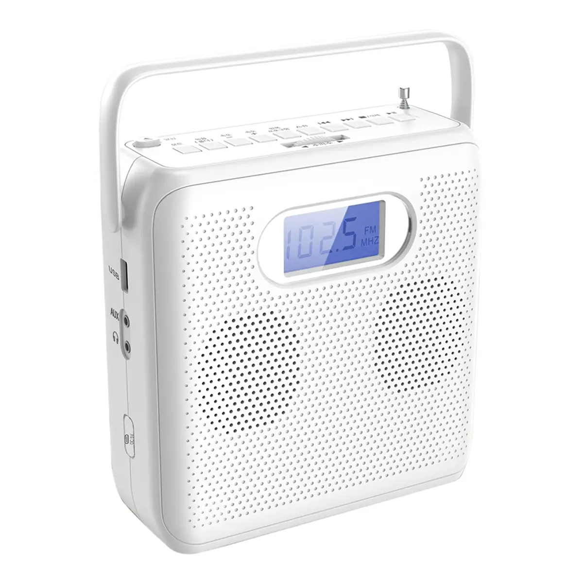 New Portable Bluetooth CD Player with Vertical Design, CD Boombox Speakers, FM Radio, Support USB, AUX ,and LCD Display