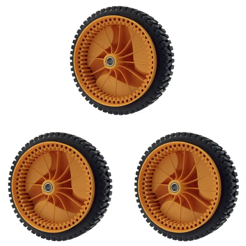 HGHO 3 Pcs 196 MM Lawn Mower Wheel For Husqvarnaa For Mcculloch 5324025-67, 5324029-36, 532402567, 532402936