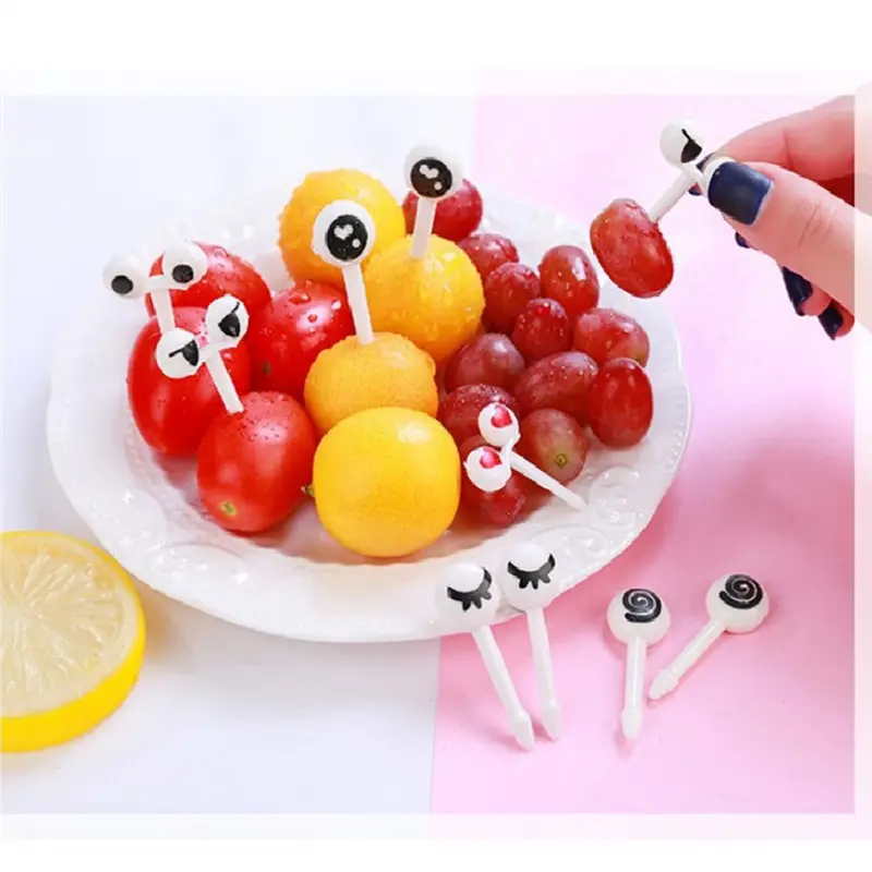HGHO Animal Food Forks For Kids, Fun Bento Forks For Picky Eater, Cute Fruit Food Toothpicks, Lunch Bento Box Replacement Access