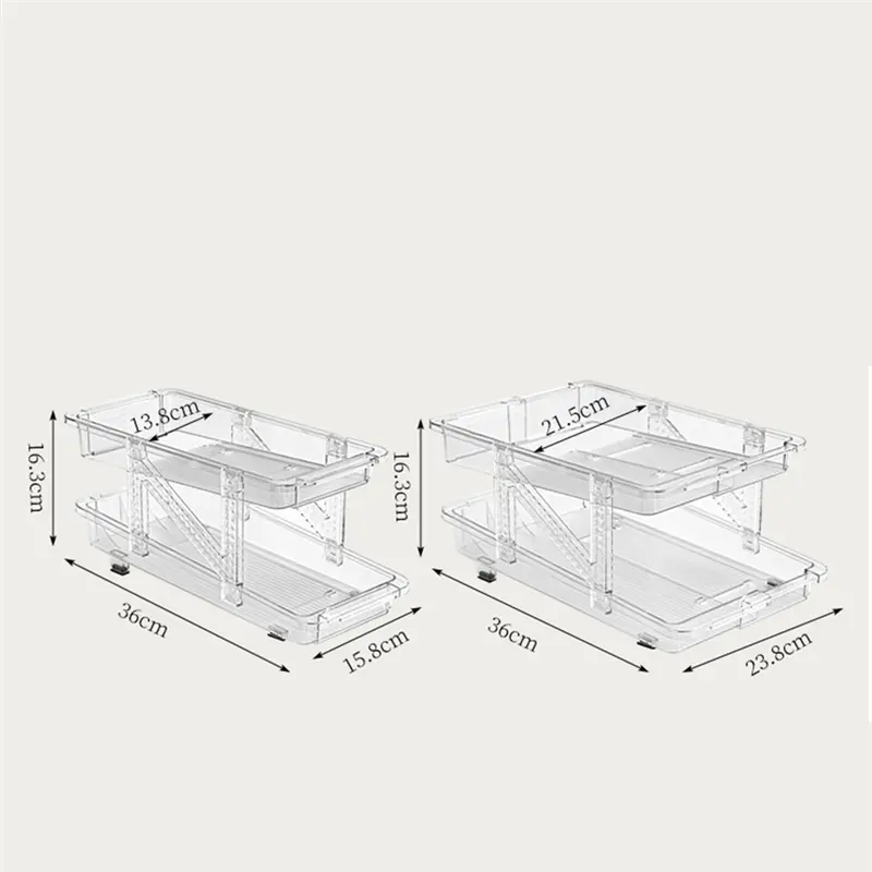 HGHO Refrigerator Can Dispenser Rolling Beverage Soda Can Fridge Organizer Shelf Beer Coke Storage Refrigerator Durable Transpar