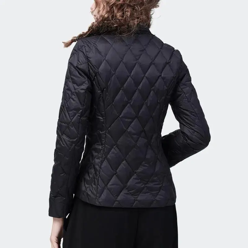 2025 New  Korean Winter Women's Parkas Coat Elegant Warm Down Cotton Jacket Female Hooded Loose Outwear Overcoat