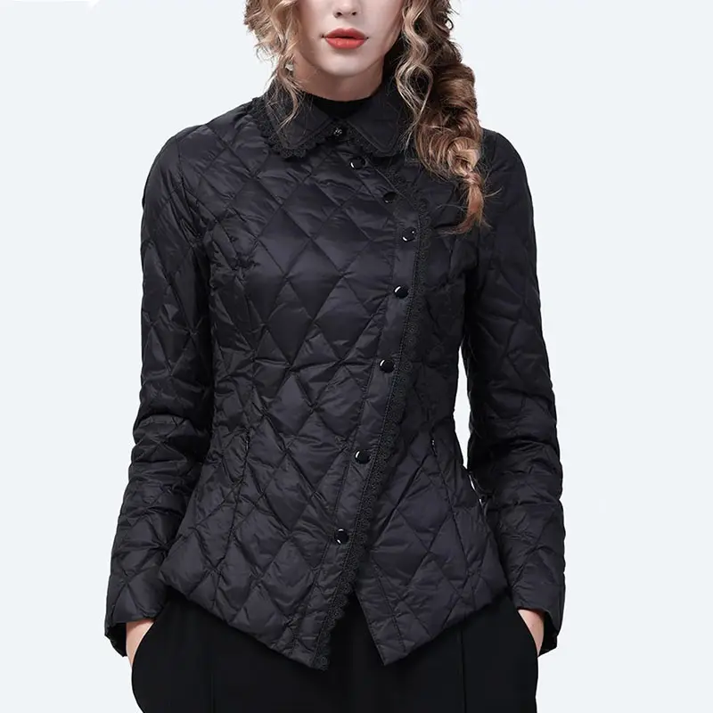 2025 New  Korean Winter Women's Parkas Coat Elegant Warm Down Cotton Jacket Female Hooded Loose Outwear Overcoat