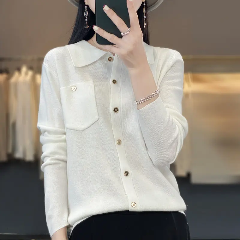 2025 New Fashion Autumn Women Cardigan Sweater Long Sleeve All-Match Casual Loose Sweater Jacket Knitwear Outwear  Top