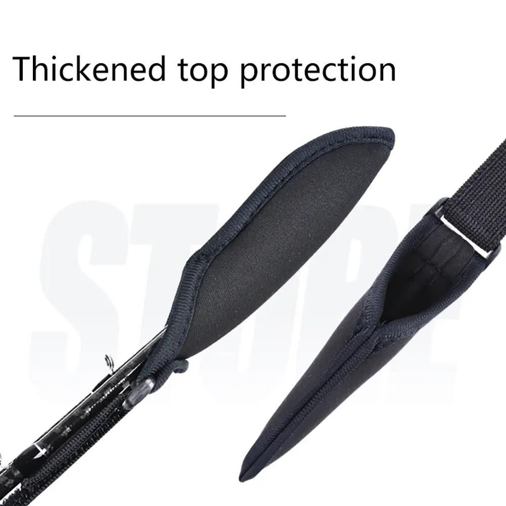 5-1PCS Fishing Rod Socks Srtap Fishing Pole Sleeves Belt Rod Protector Adjustable Rod Cover Protector for Fishing Rod Tube-Case