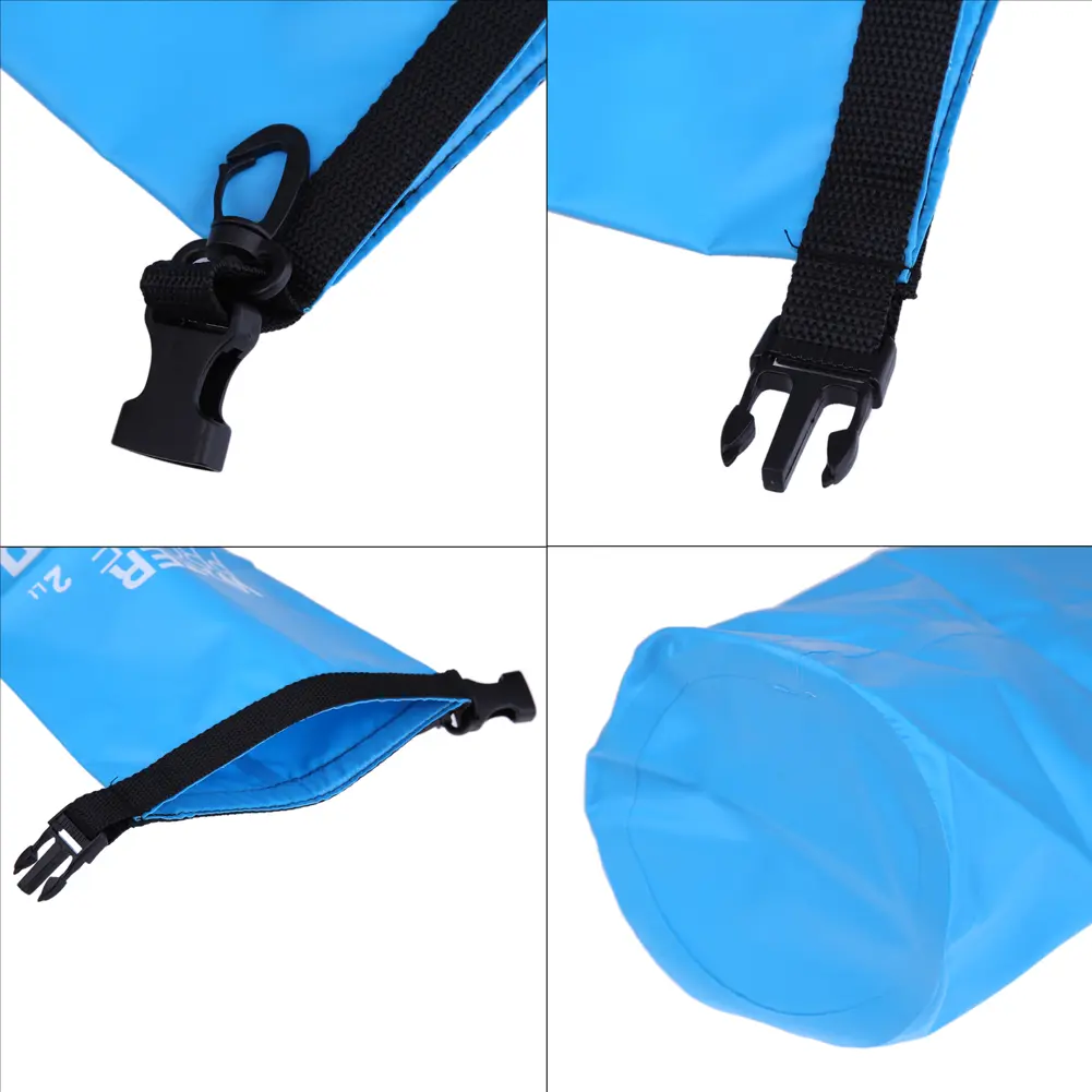 2L Waterproof Dry Bag Pack Sack Outdoor Swimming Bags Drifting PVC Mesh Bags Floating Boating Storage Bag Camping Water Bags