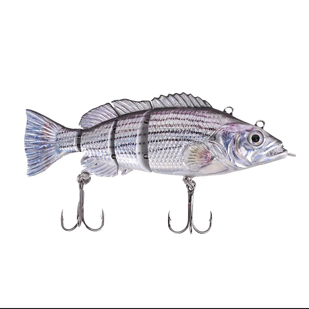Electronic Robotic Fishing Lure Wobbler 4 Segments Smart Auto Swimming Fish Bait