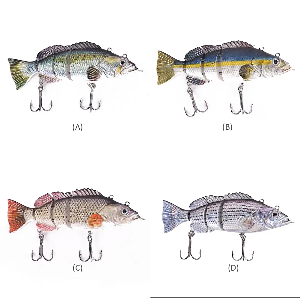Electronic Robotic Fishing Lure Wobbler 4 Segments Smart Auto Swimming Fish Bait