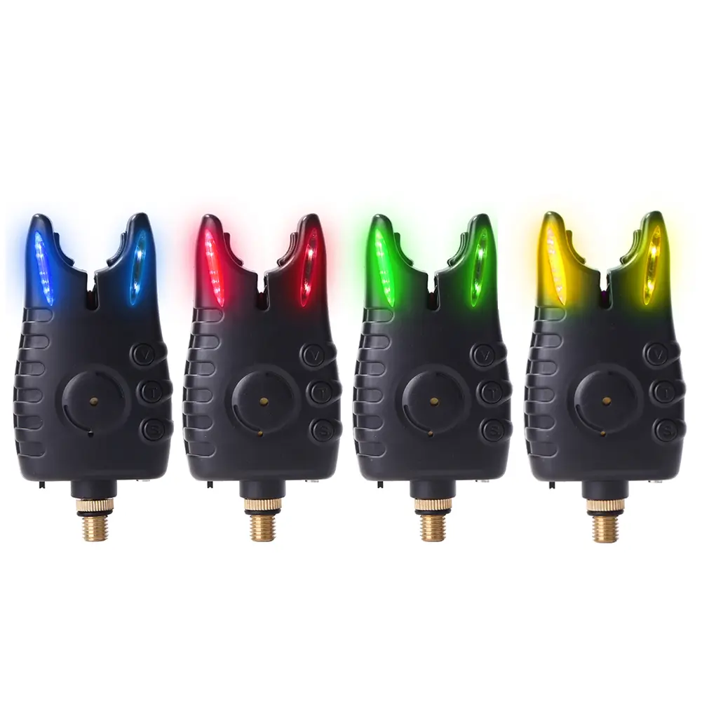 8 LED Fishing Bite Alarm Adjustable Tone Volume Sensitivity Carp Fishing Tackle
