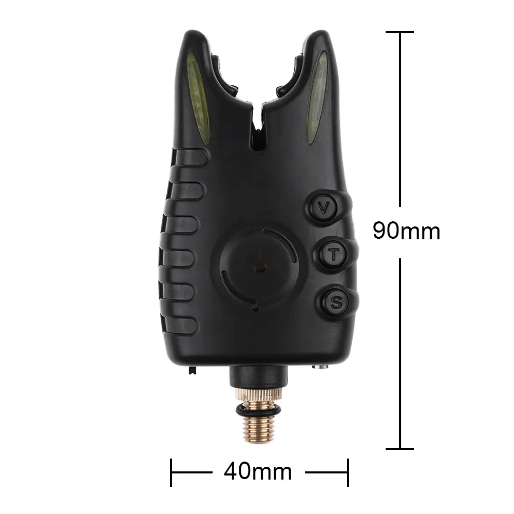 8 LED Fishing Bite Alarm Adjustable Tone Volume Sensitivity Carp Fishing Tackle