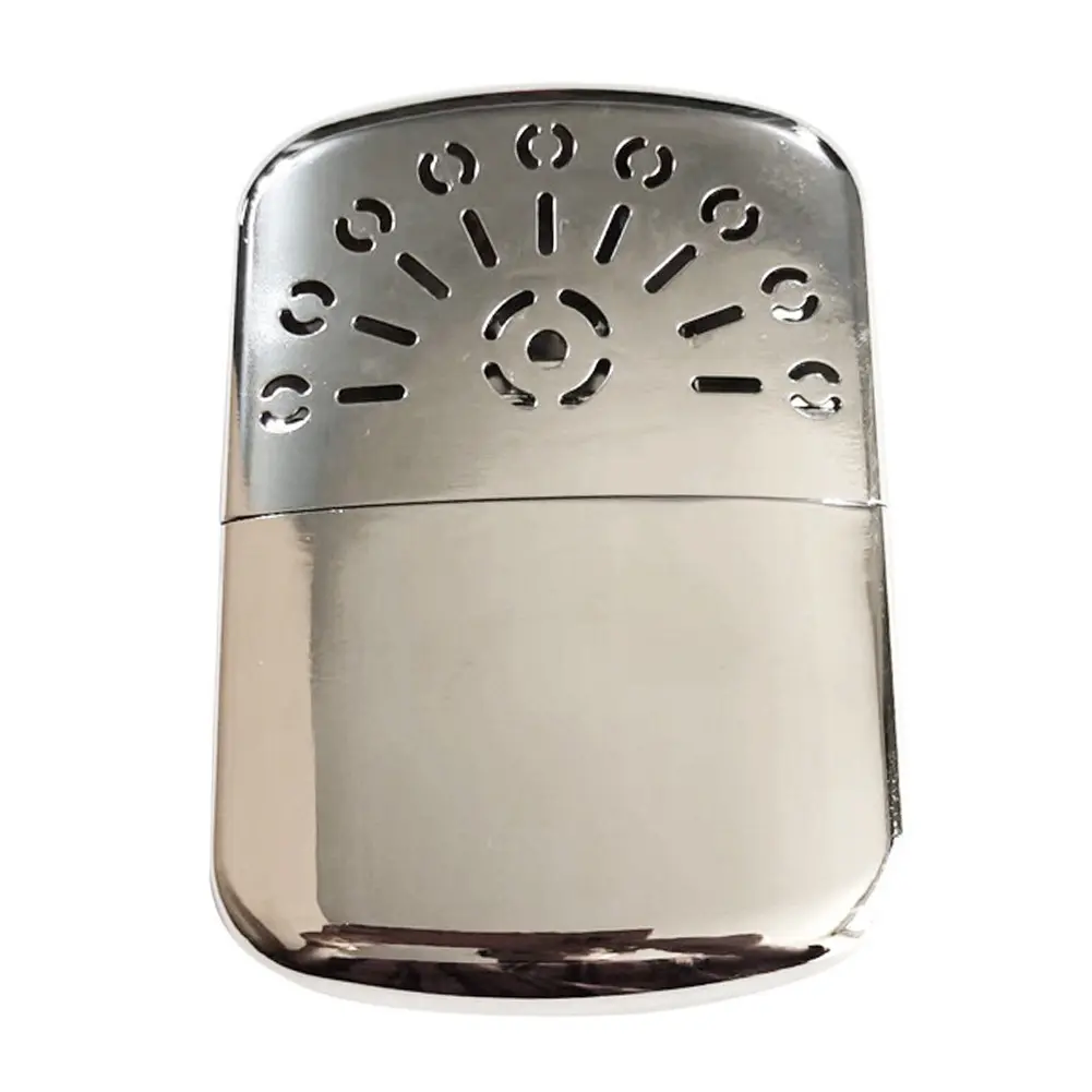 Zinc Alloy Portable Fuel Hand Warmer Reusable Fuel Heater Small Handy Warmer Heater for Outdoor Sports Camping Hiking