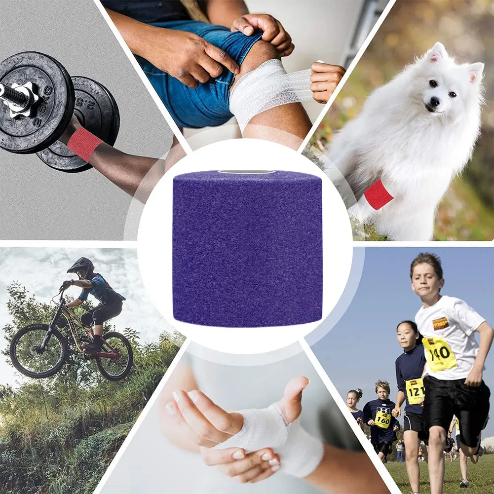 7cm X 27m Self Adhesive Bandage Wrap Athletic Tape Elastic Cohesive Bandage Sports Wrap Tape for Wrist Ankle