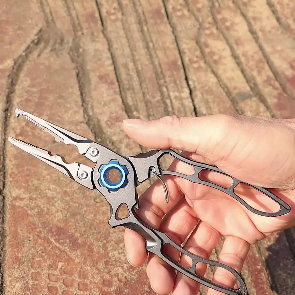 Angling Fishing Pliers Aluminum Alloy Fishing Braid Line Cutter Portable Fishing Pliers Scissors Fishing Tackle Accessories