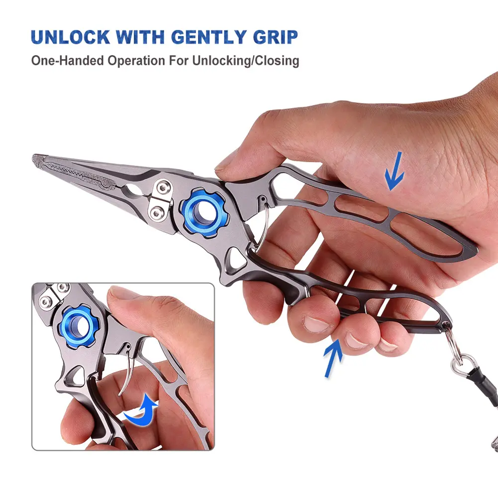 Angling Fishing Pliers Aluminum Alloy Fishing Braid Line Cutter Portable Fishing Pliers Scissors Fishing Tackle Accessories