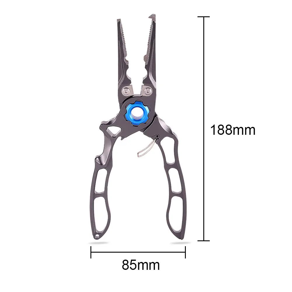 Angling Fishing Pliers Aluminum Alloy Fishing Braid Line Cutter Portable Fishing Pliers Scissors Fishing Tackle Accessories