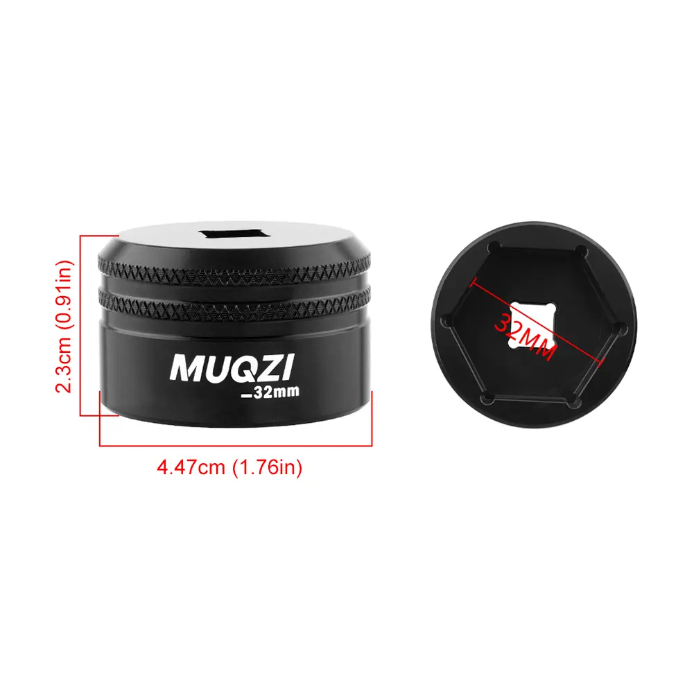 26/28/32mm Bike Fork Topcap Socket Aluminum Alloy Bicycle Fork Topcap Socket for ROCKSHOX Front Forks