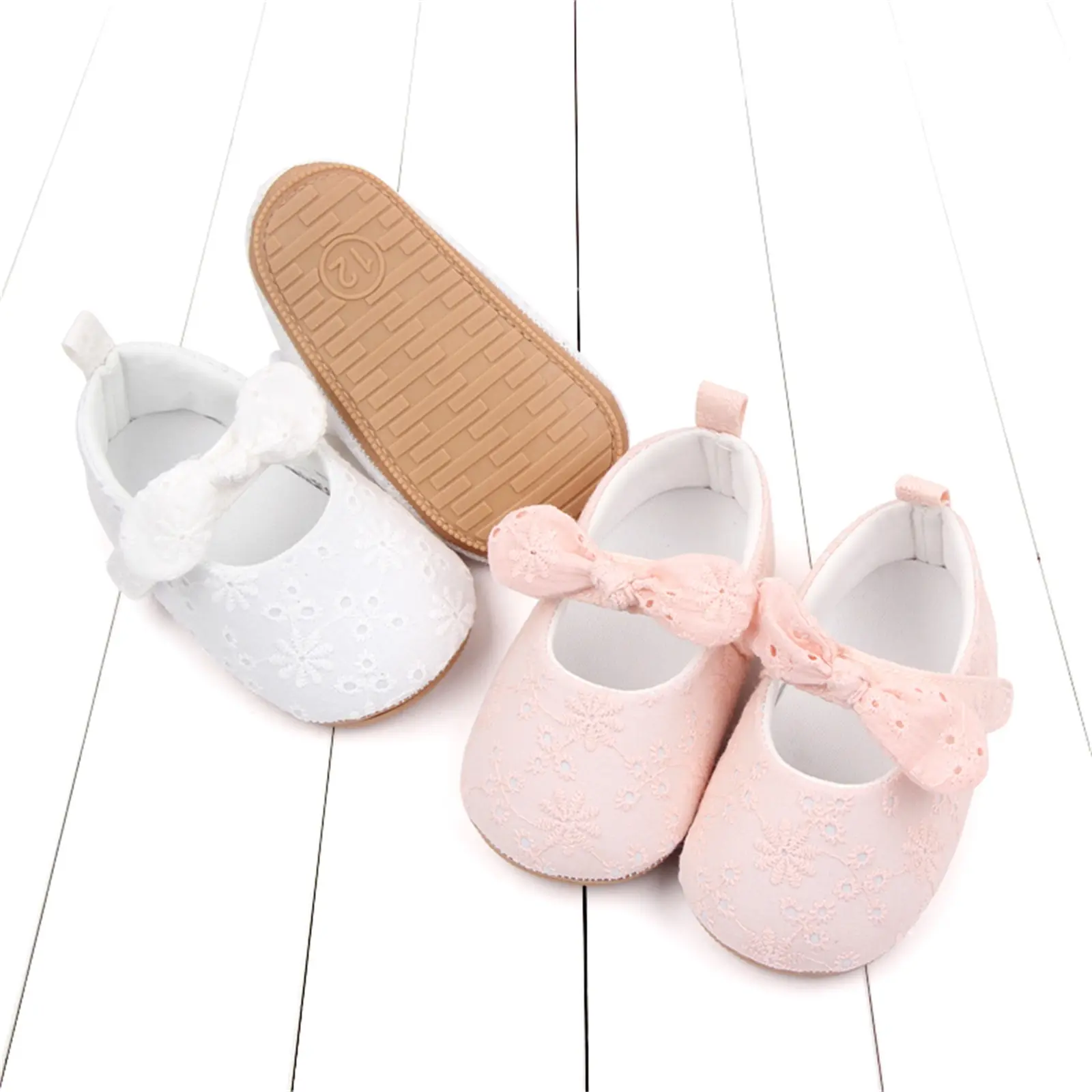 ma&baby 0-18M Baby Girls Shoes  Princess Newborn Infant Toddler Lace Bow Cute First Walkers