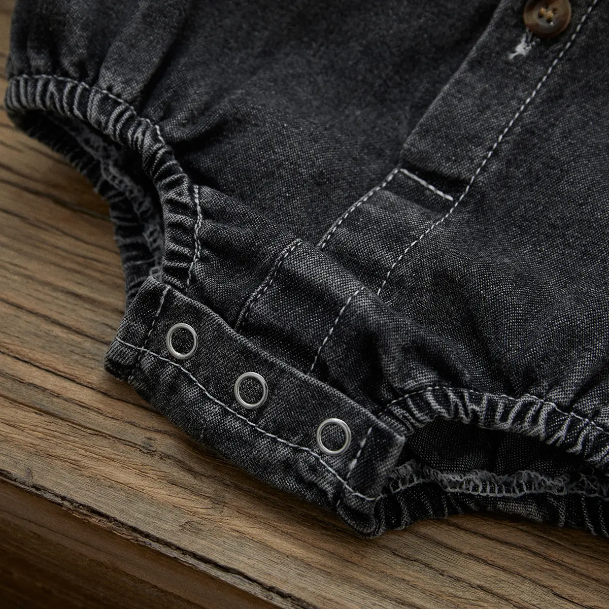 ma&baby 0-18M Baby Boy Girl Denim Romper Newborn Infant Toddler Jumpsuit Solid Color Short Sleeve  Summer Clothing