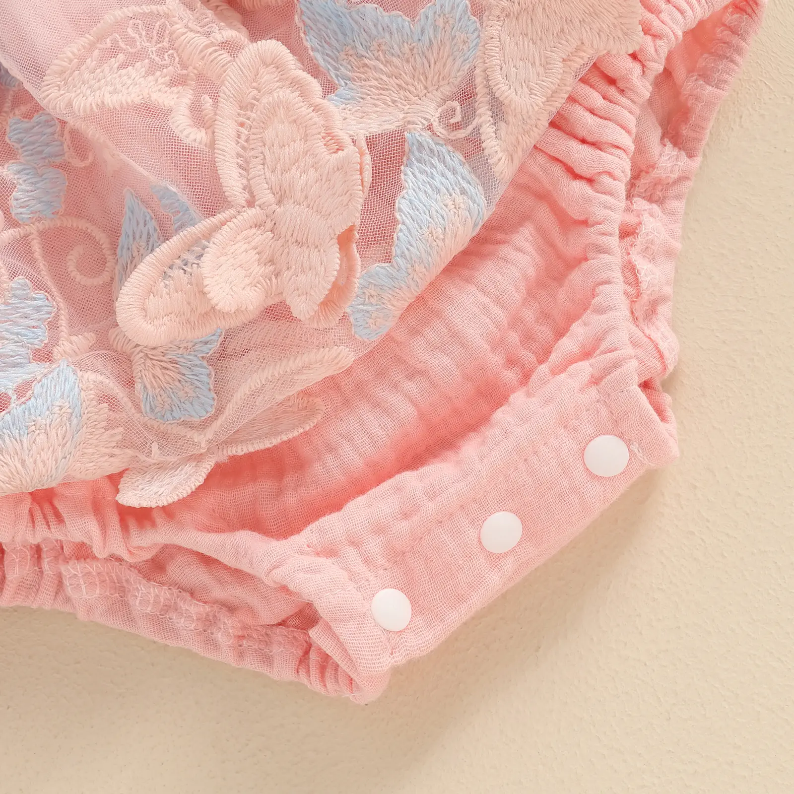 ma&baby 0-18M Baby Girl Romper Newborn Infant Toddler Toddler Jumpsuit Princess Butterfly Tulle Embroidery Outfits Summer