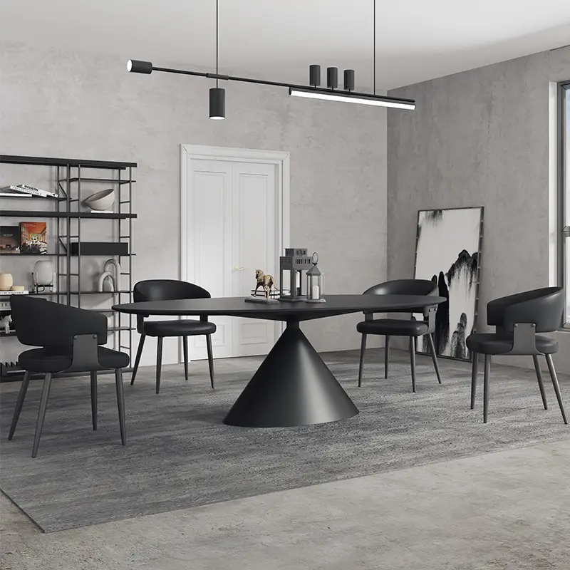 Italian Design Modern Dining Table Party Unique Luxury Black Center Dining Table Living Room Mesas De Jantar Home Furniture