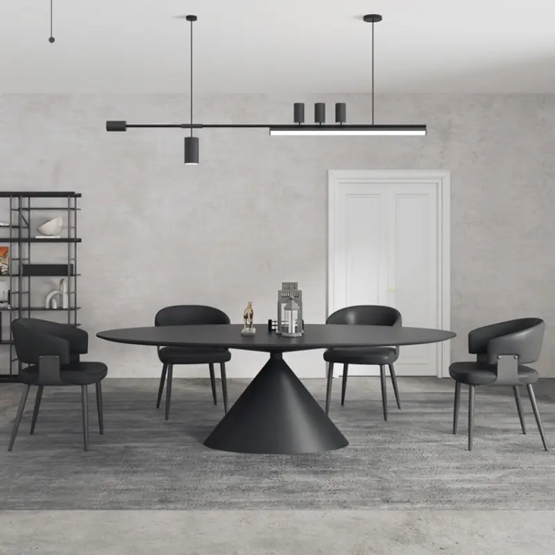 Italian Design Modern Dining Table Party Unique Luxury Black Center Dining Table Living Room Mesas De Jantar Home Furniture