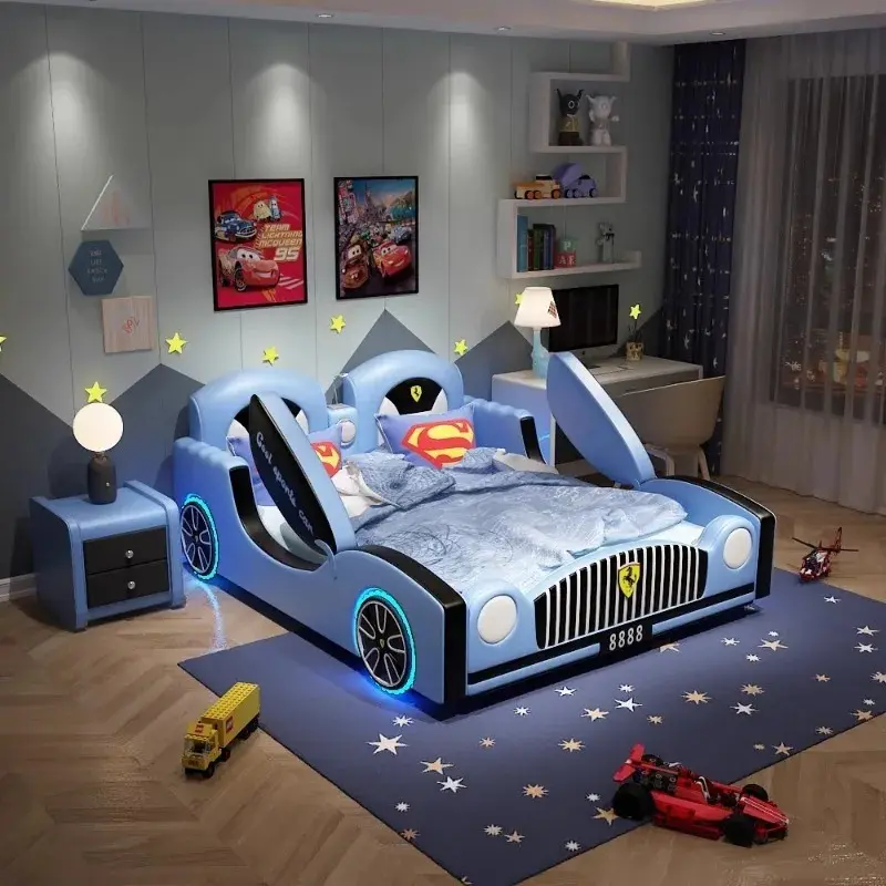Luxury Toddler Boys Children Bed Modern Wood Design Multifunctional Loft Children Beds Frames Baby Camas De Dormitorio Furniture