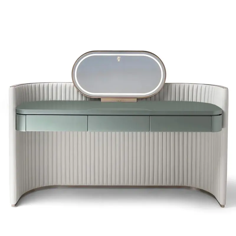 Luxury Vanity Makeup Dresser Mirror Set Women Modern Princess Dressers Bedroom Organizer Coiffeuse Chambre Home Furniture
