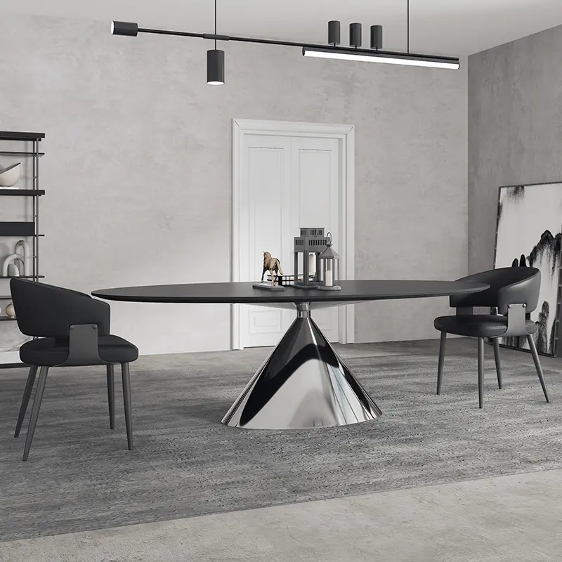 Italian Design Modern Dining Table Party Unique Luxury Black Center Dining Table Living Room Mesas De Jantar Home Furniture