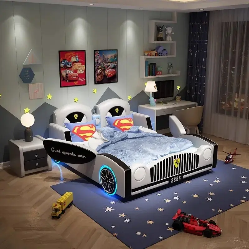 Luxury Toddler Boys Children Bed Modern Wood Design Multifunctional Loft Children Beds Frames Baby Camas De Dormitorio Furniture