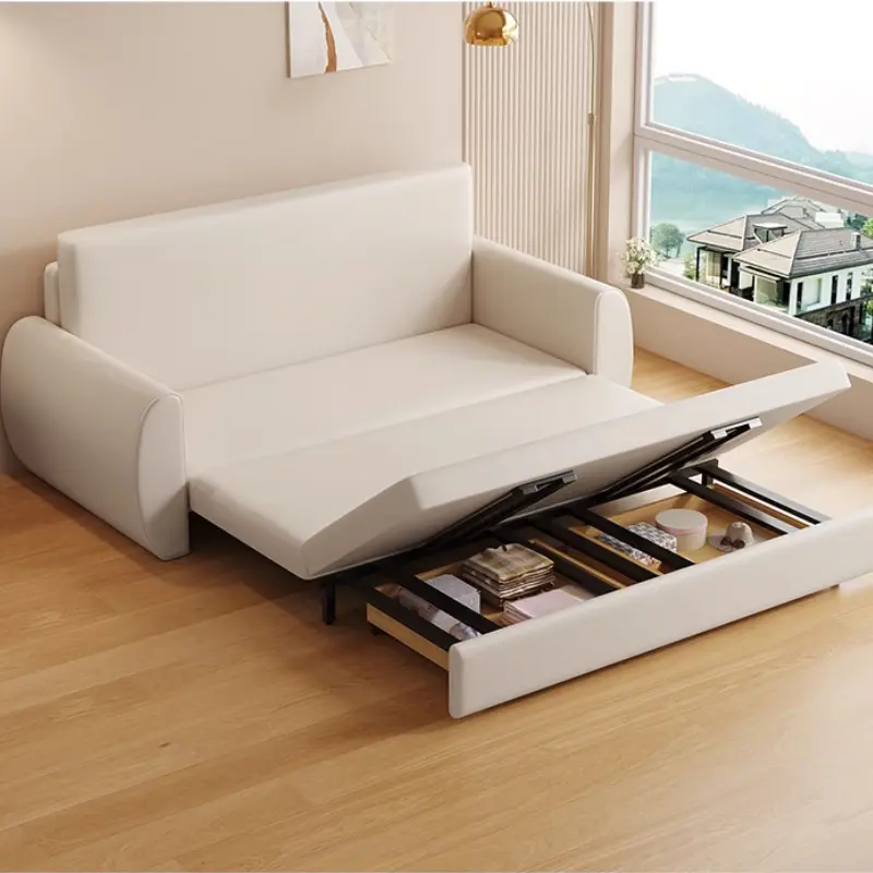 Dual Use Foldable Sofas Bed Recliner Designer Nordic Modern Loveseat Sofa Lazy Lounge Divano Letto Pieghevole Home Furniture