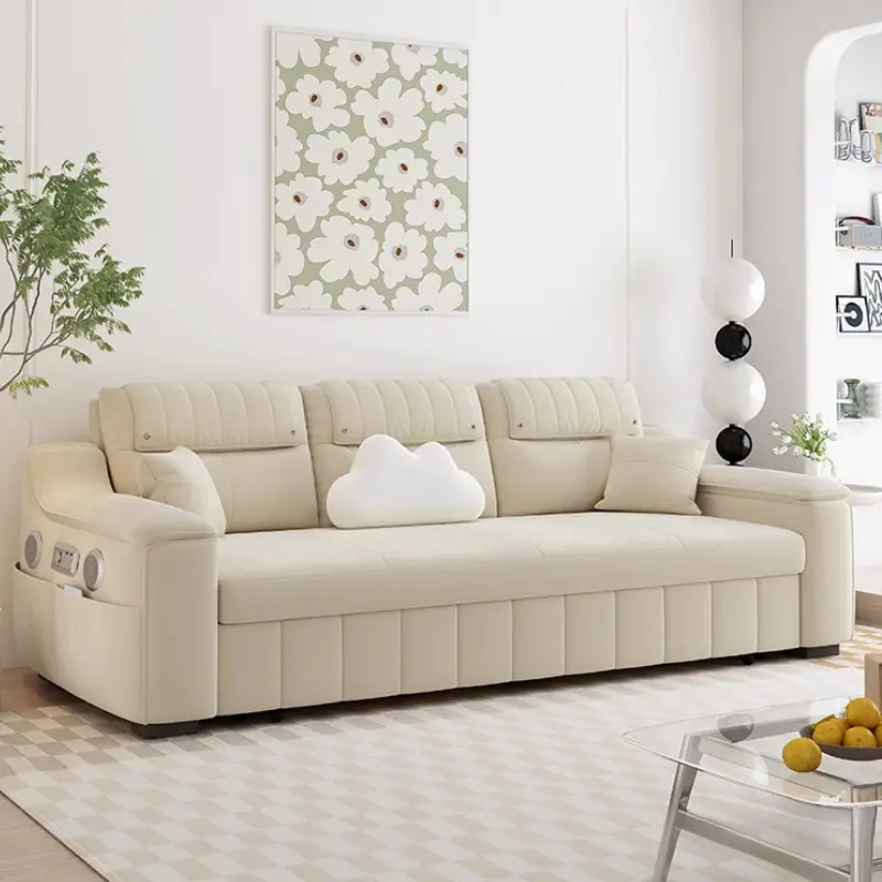 Dual Use Sleep Sofas Bed Recliner Designer Nordic Floor Folding Sofa Lazy 3 Seater Divano Letto Pieghevole Living Room Furniture