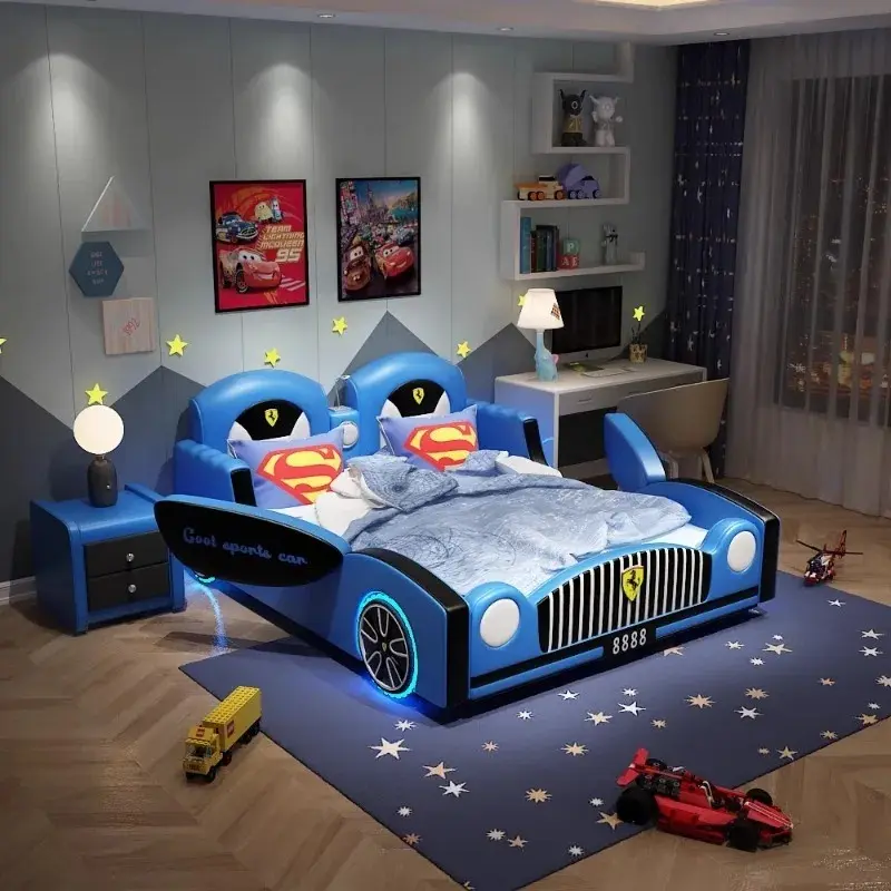Luxury Toddler Boys Children Bed Modern Wood Design Multifunctional Loft Children Beds Frames Baby Camas De Dormitorio Furniture
