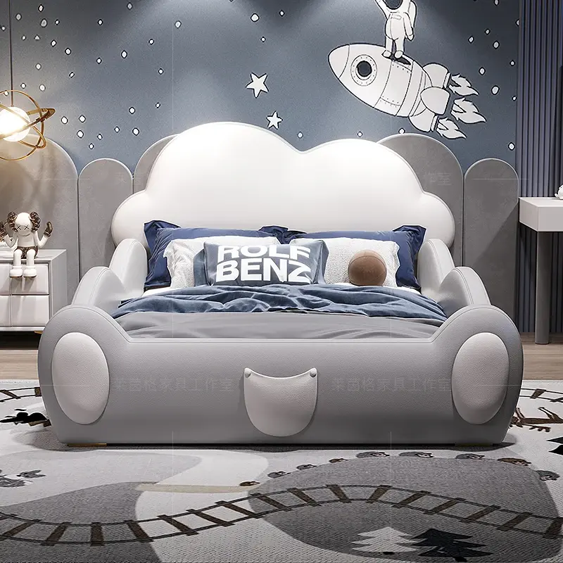 Princess Soft Modern Children Beds Mattress Set Loft Luxury Baby Children Beds Boys Girls Cama Doble Bed Room Furnitures