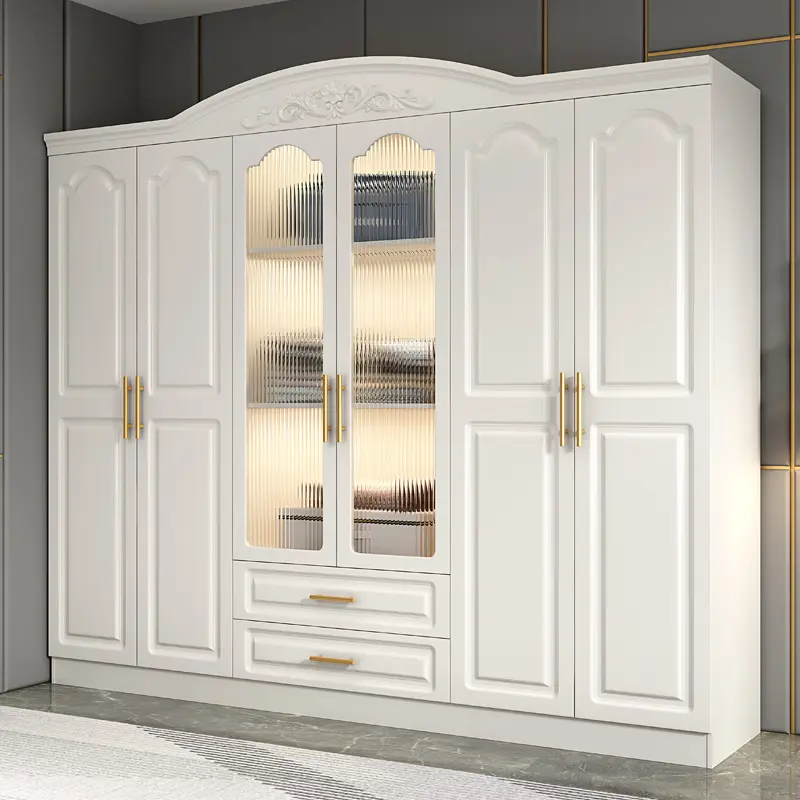 Aesthetic Orgnizer Wood Wardrobes Luxury Drawers Stylish Display Adult Wardrobes Bedroom Storage Guarda Roupa Furniture Home