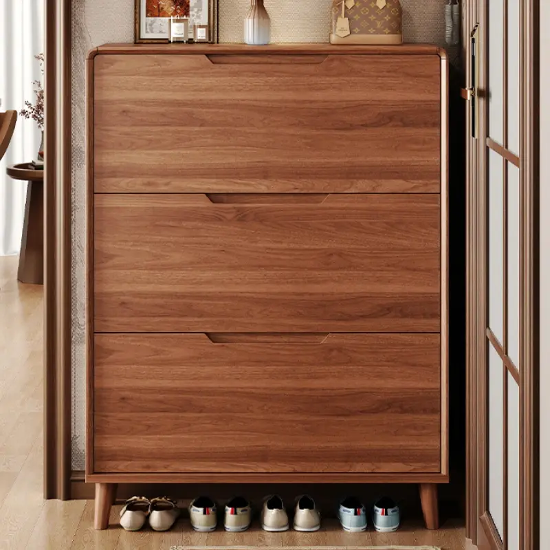 Beutiful Strong Shoe Cabinet Wood Design Large Space Saving Storage Shoe Rack Organizer Luxury Schoenen Kast Home Furniture