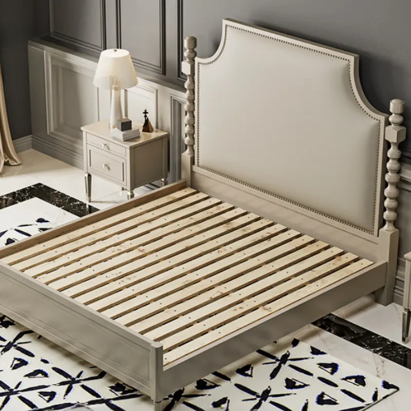American Wood Pretty Double Bed House Modern Princess Queen Size Queen Bed Loft Villa Camas De Dormitorio Bedroom Set Furniture