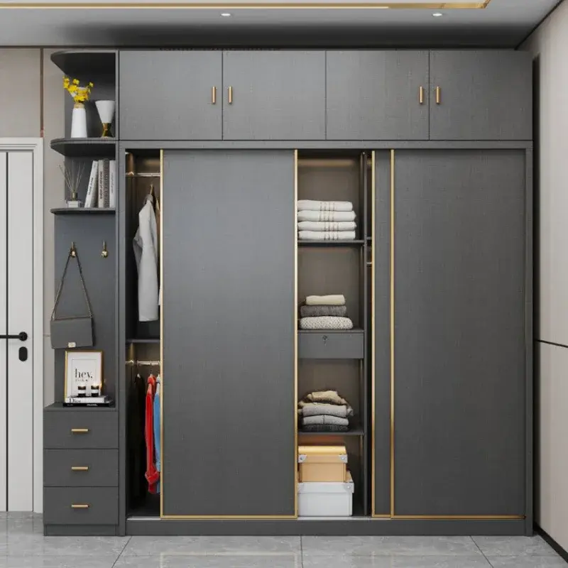 Modern Design Organizer Wardrobes Side Cabinets Luxury Home Shelf Wardrobe Bedroom Clothes Armario Ropero Dormitorio Furniture