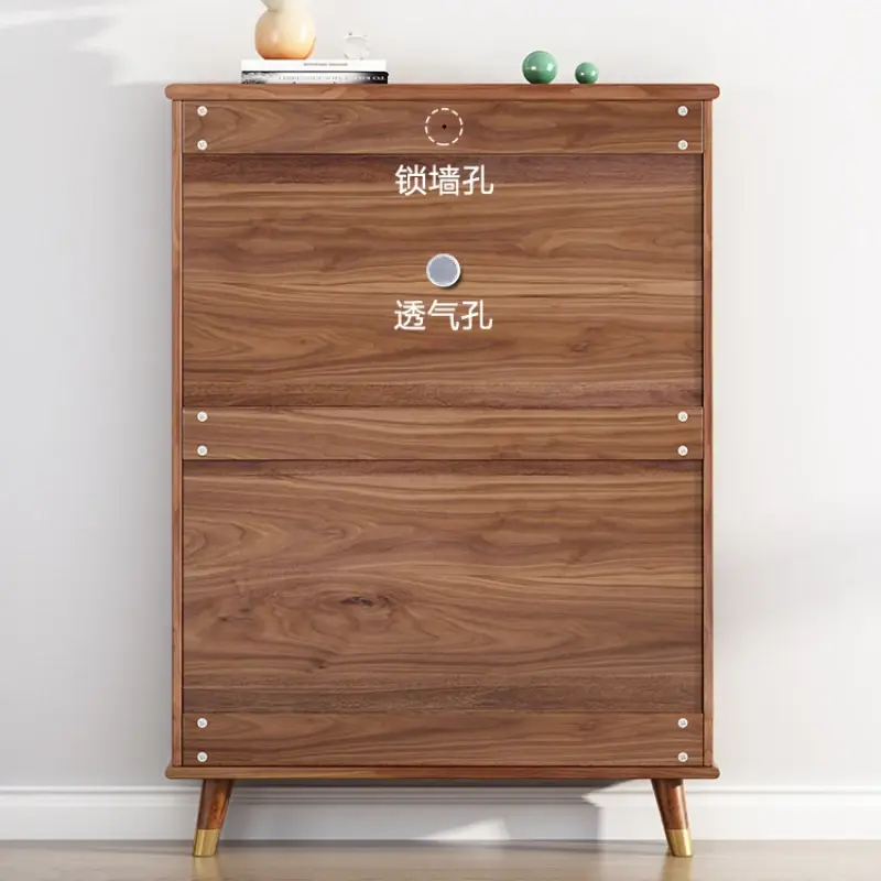 Design Wood Shoe Cabinet Strong Vertical Beutiful Living Room Shoe Rack Organizer Space Saving Schoenen Kast Home Furniture