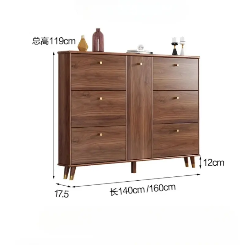 Design Wood Shoe Cabinet Strong Vertical Beutiful Living Room Shoe Rack Organizer Space Saving Schoenen Kast Home Furniture