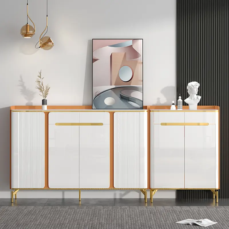 Beutiful Waterproof Shoe Cabinet White Design Luxury Space Saving Shoe Rack Organizer Storage Armoire Chaussures Home Furniture