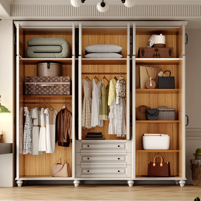 Living Room Luxury Wardrobes Storage Women Girls White Home Wardrobes Closet Organizer Armario Armable De Ropa Bedroom Furniture