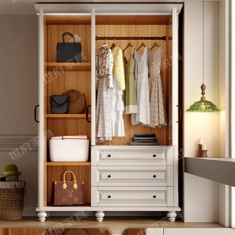 Living Room Luxury Wardrobes Storage Women Girls White Home Wardrobes Closet Organizer Armario Armable De Ropa Bedroom Furniture
